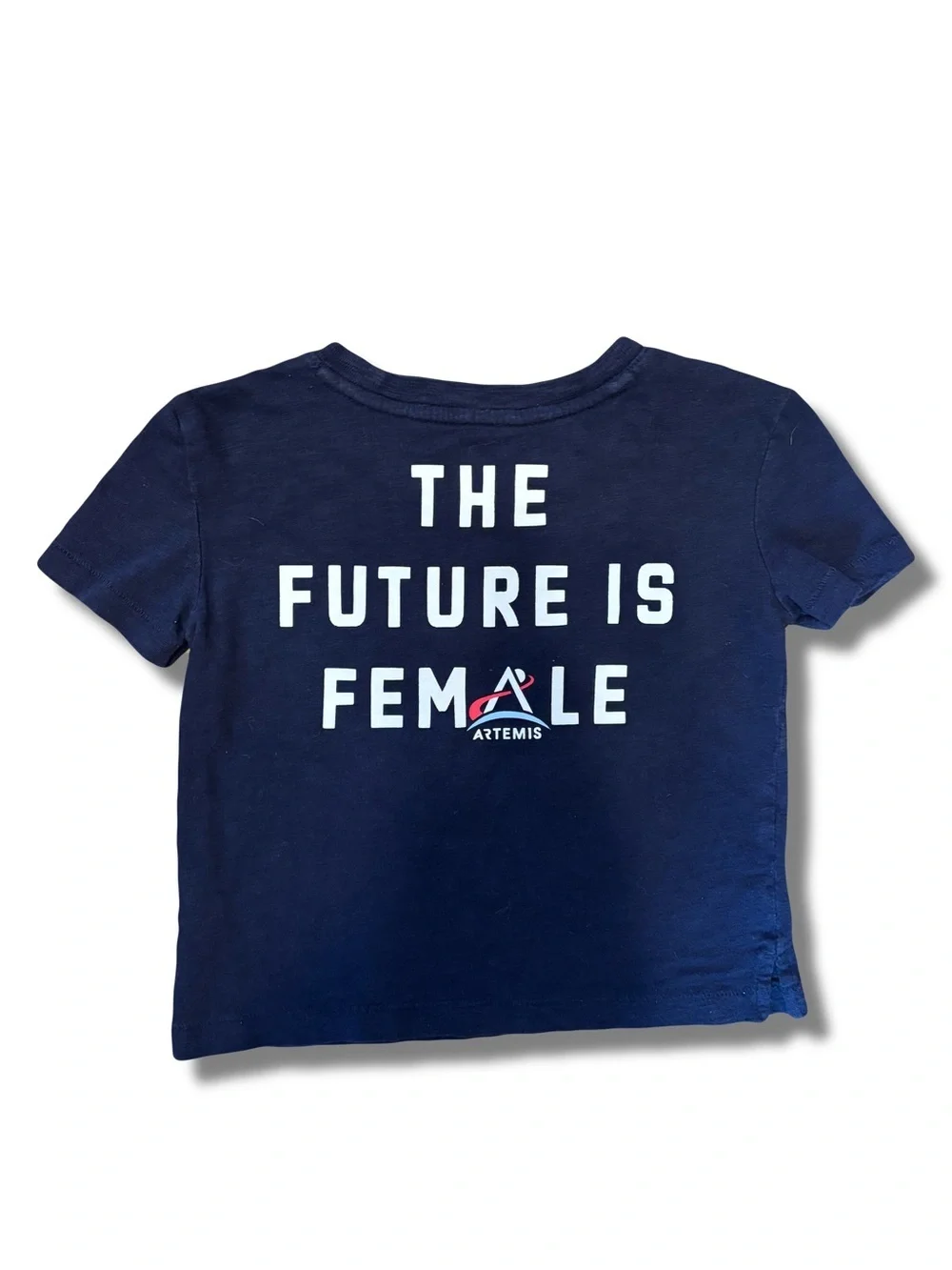 Gap Kids XS 4-5 NASA Organic Cotton Graphic Tee Girl Power Artemis Rocket Space